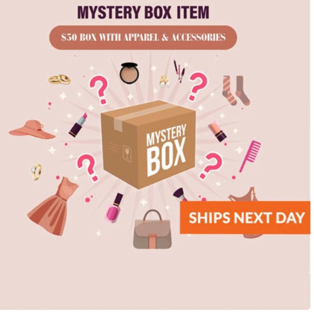 $50 Mystery box - Women Clothing Jewelry Accessories Makeup Purses